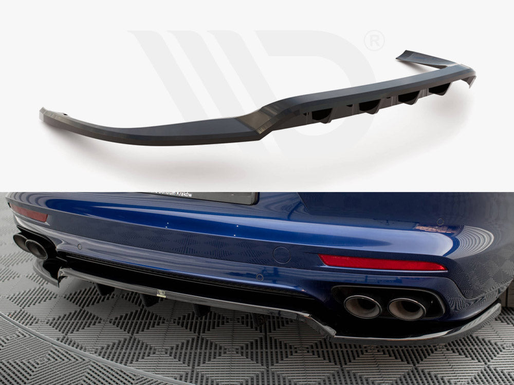 Rear Splitter (Vertical Bars) Porsche Panamera E-Hybrid 971 Facelift
