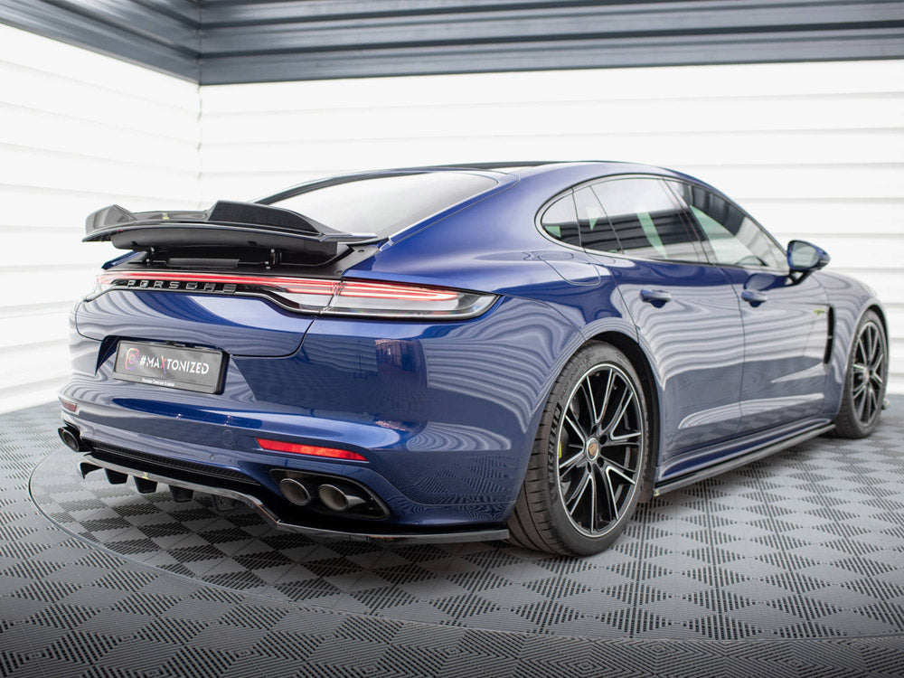 Rear Splitter (Vertical Bars) Porsche Panamera E-Hybrid 971 Facelift