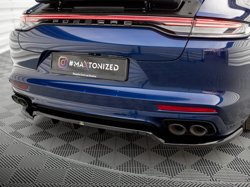 Rear Splitter (Vertical Bars) Porsche Panamera E-Hybrid 971 Facelift