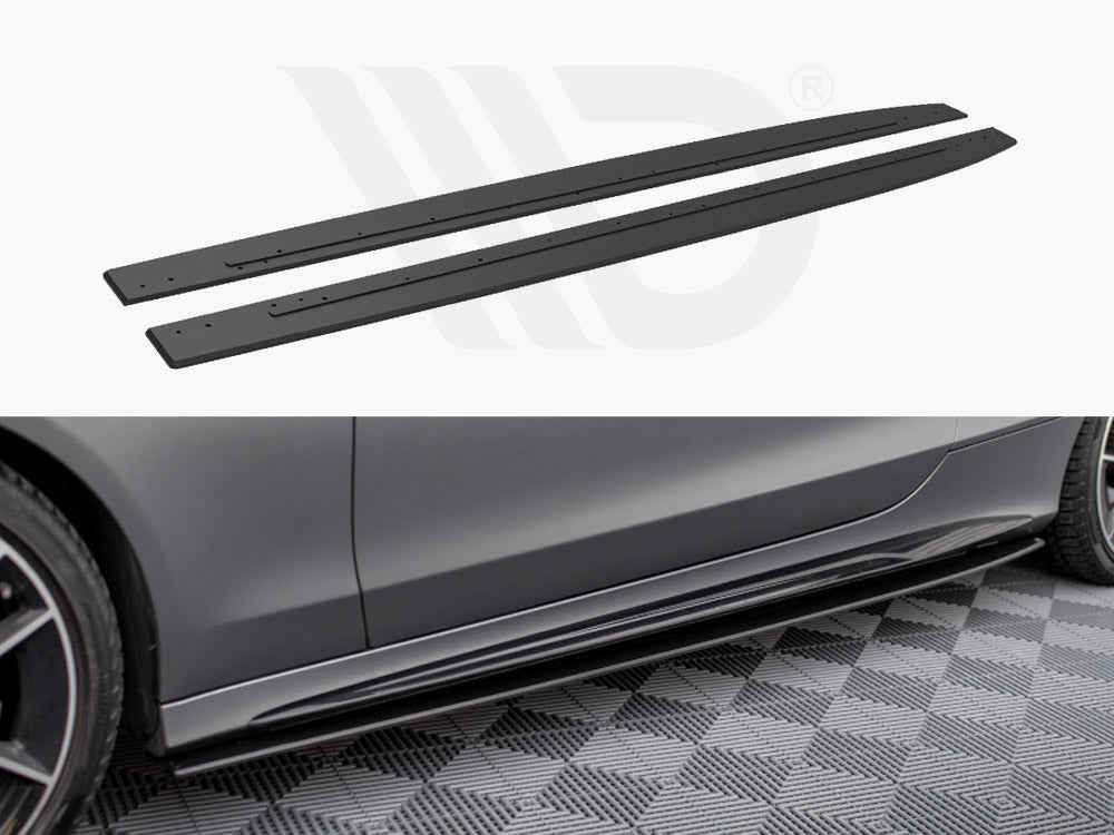 Street PRO Side Skirts Diffusers Mercedes-AMG C43 Coupe C205 Facelift