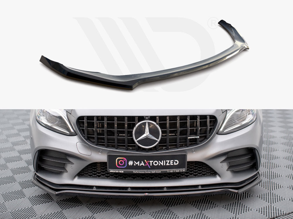 Front Splitter V.1 Mercedes-AMG C43 Coupe / Sedan / Estate C205 / W205 / S205 Facelift