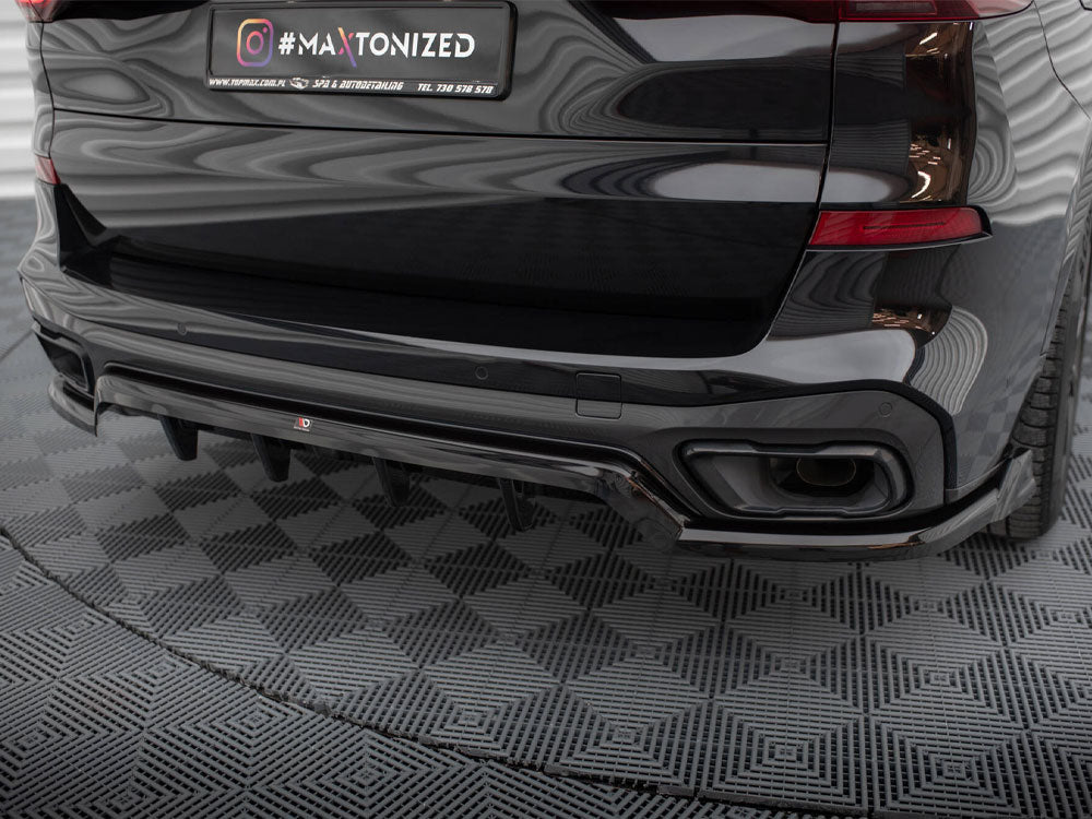 Central Rear Splitter (Vertical Bars) Bmw X5 M-Sport G05