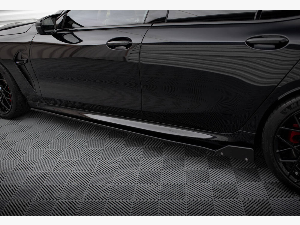 Side Skirts Diffusers V.1 + Flaps Bmw M8 Gran Coupe F93 / 8 Gran Coupe M-Pack G16