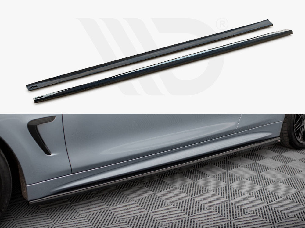 Side Skirts Diffusers V.3 Bmw 4 Coupe / Gran Coupe / Cabrio M-Sport F32 / F36 / F33