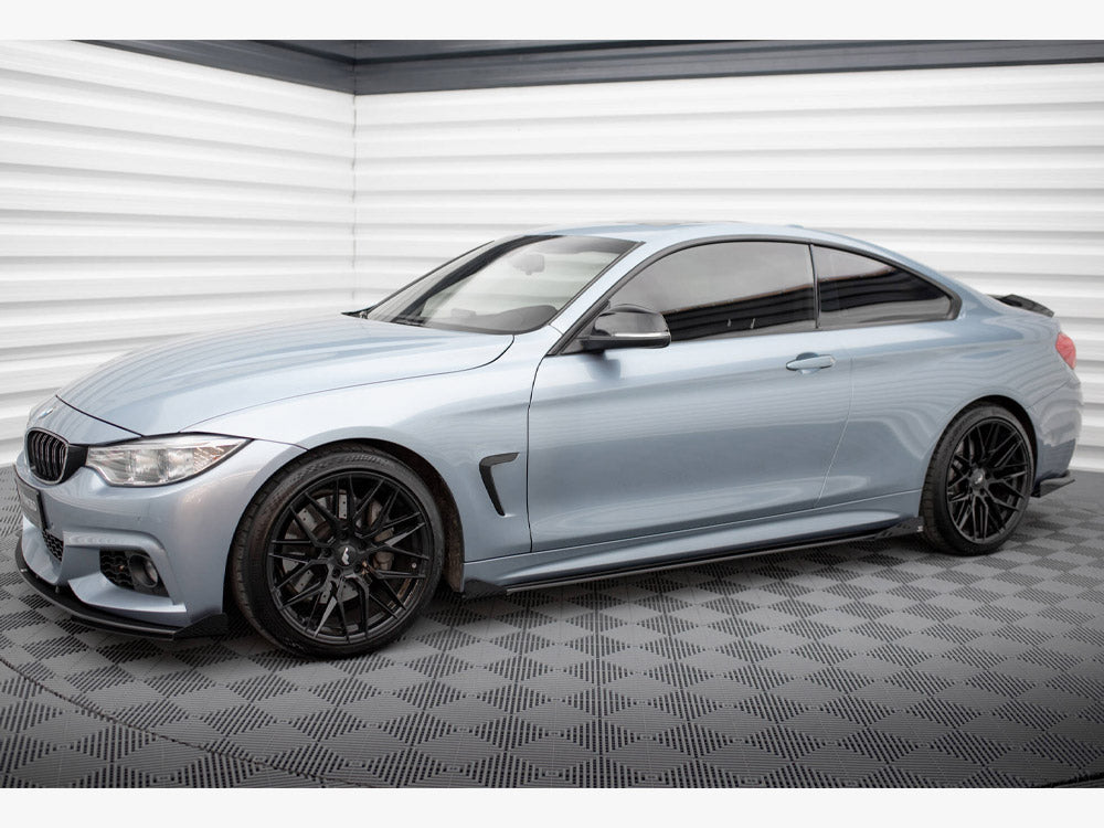 Street Pro Side Skirts Diffusers + Flaps Bmw 4 Coupe / Gran Coupe / Cabrio M-Pack F32 / F36 / F33