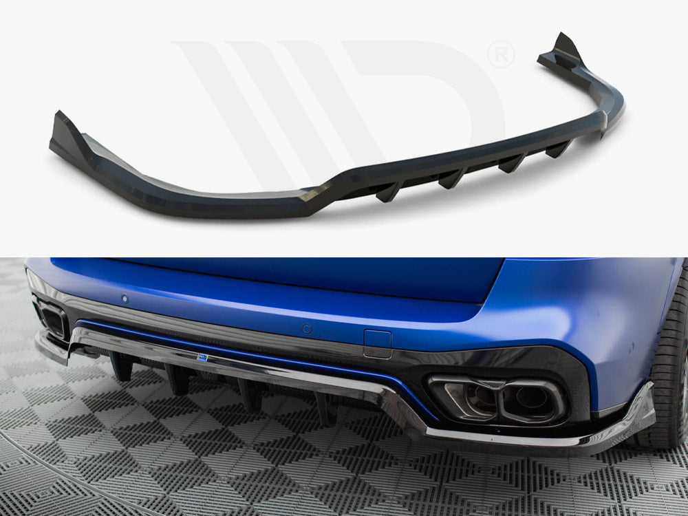 Central Rear Splitter (Vertical Bars) V.2 Bmw X5 M-Pack G05 Facelift
