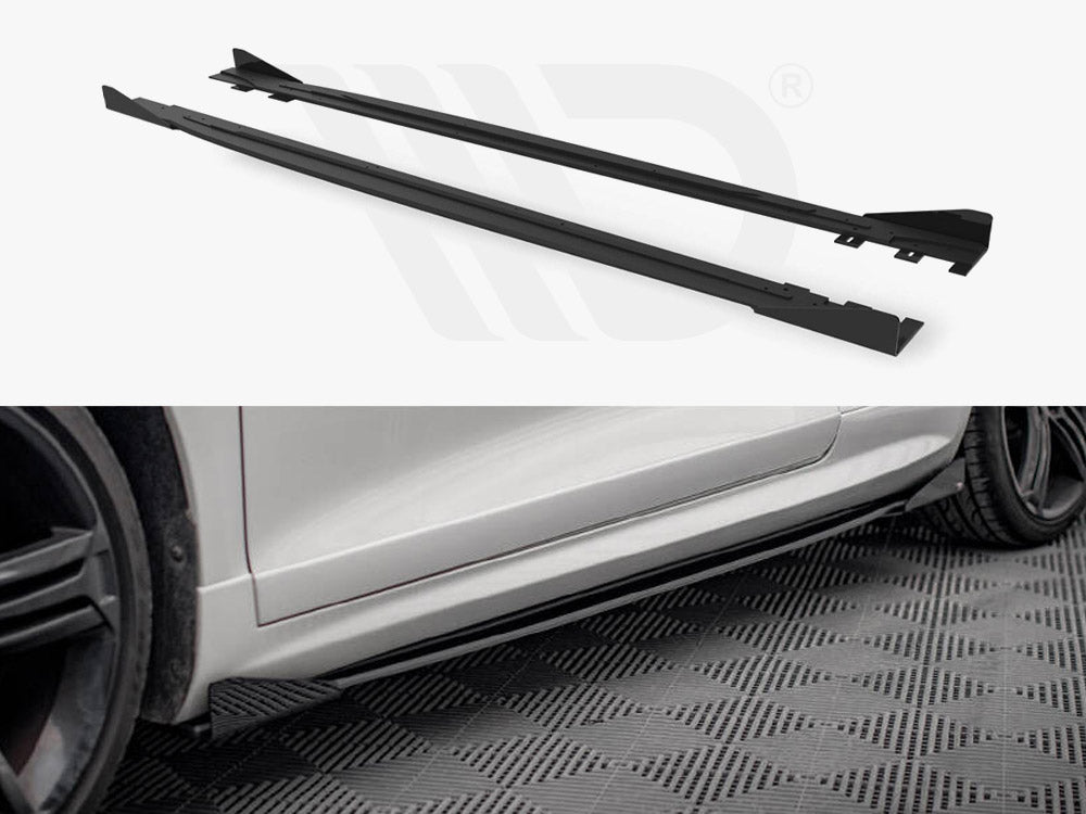 Street Pro Side Skirts Diffusers + Flaps Volkswagen Scirocco R Mk3