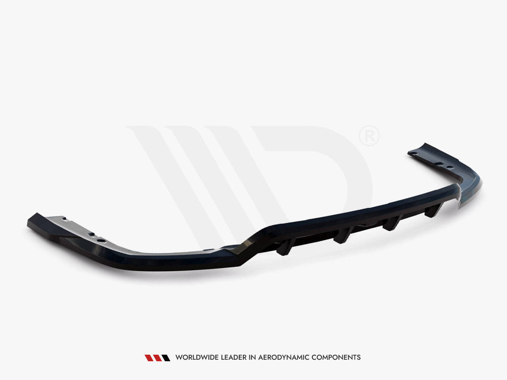 Central Rear Splitter (Vertical Bars) V.1 Bmw X6 M-Pack G06 Facelift