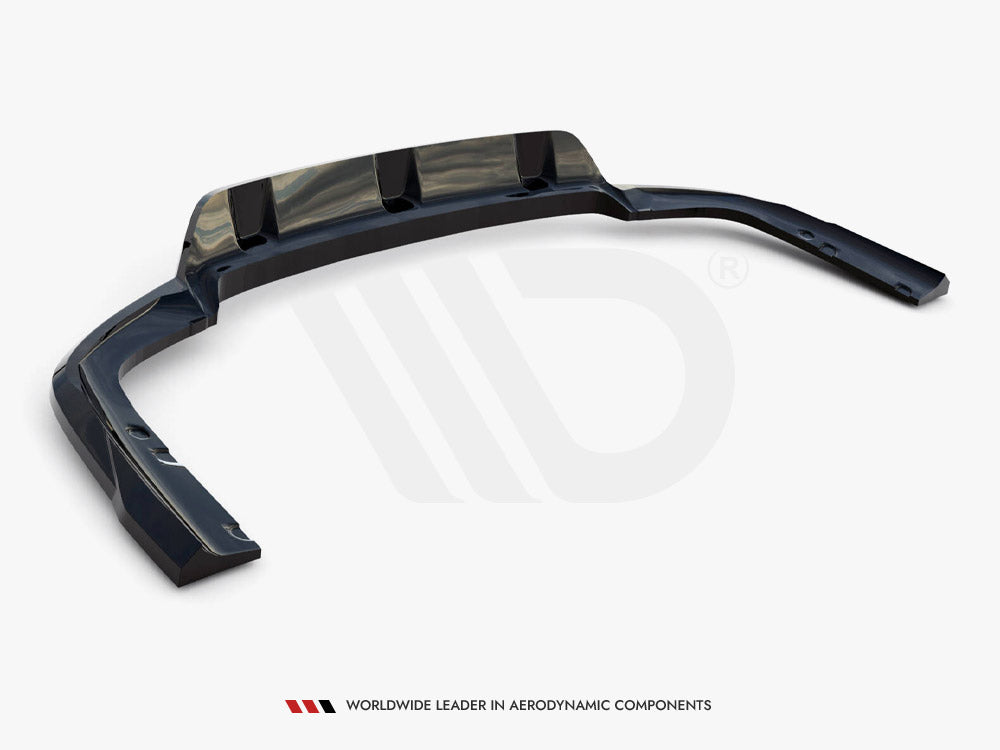 Central Rear Splitter (Vertical Bars) V.1 Bmw X6 M-Pack G06 Facelift