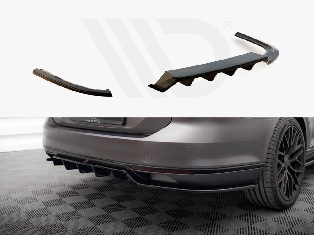Rear Splitter (Vertical Bars) Volkswagen Passat R-Line B8