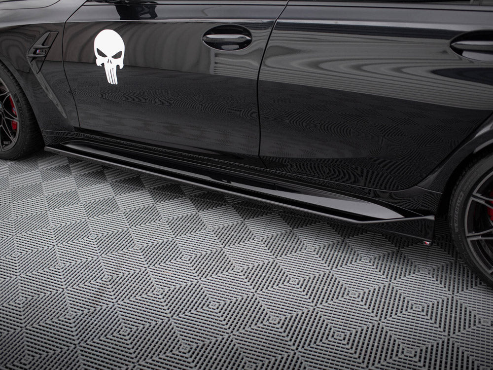 Side Skirts Diffusers V.3 Csl Look Bmw M3 Sedan / Touring G80 / G81