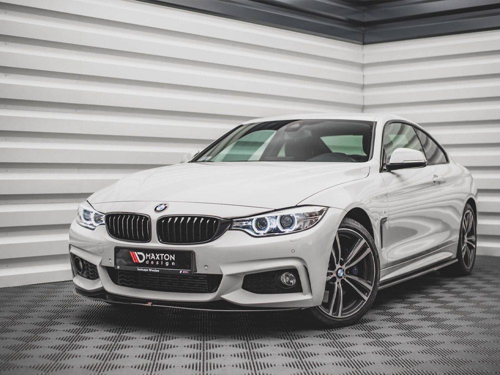 Front Splitter V.2 Bmw 4 Coupe / Gran Coupe / Cabrio M-Pack F32 / F36 / F33 - Textured