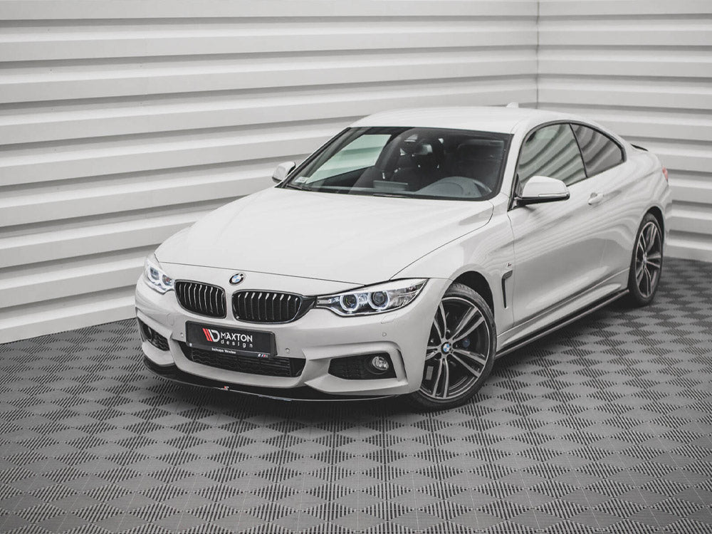 Front Splitter V.2 Bmw 4 Coupe / Gran Coupe / Cabrio M-Pack F32 / F36 / F33 - Textured