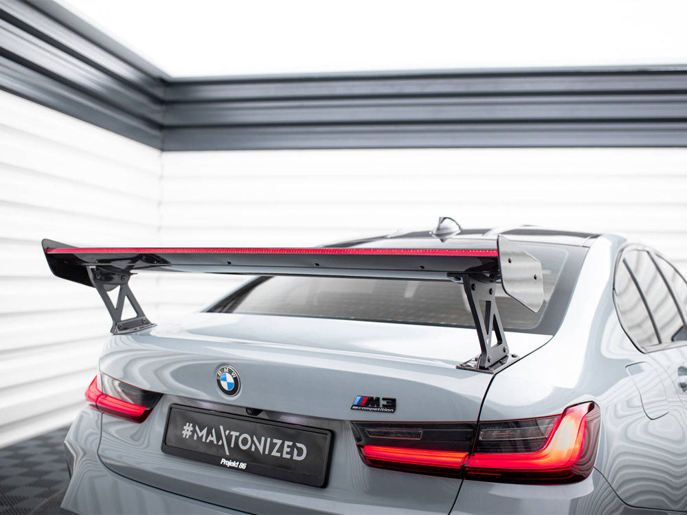 Carbon Spoiler With External Brackets Uprights + Led Bmw M3 G80 / M340I G20 / 3 M-Pack G20 / 3 Standard G20