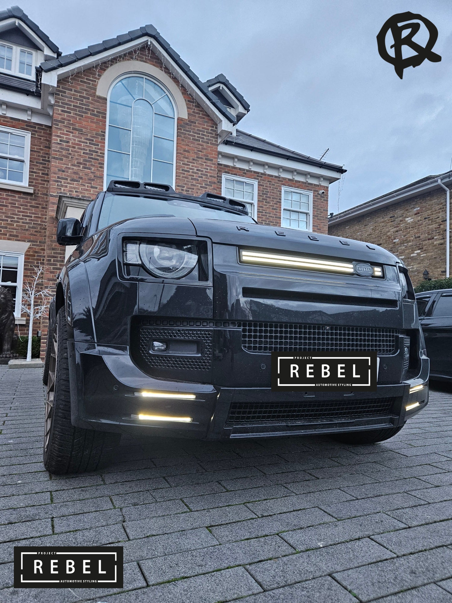 Defender L663 Dual DRL Front Lower Bumper v2