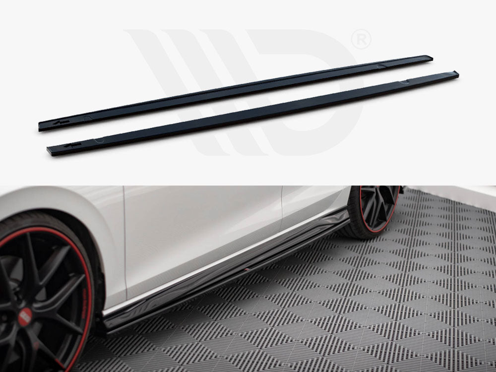 Side Skirts Diffusers V.4 Volkswagen Golf Gti / Gte / Gti Clubsport / Gtd/ R-Line Mk8