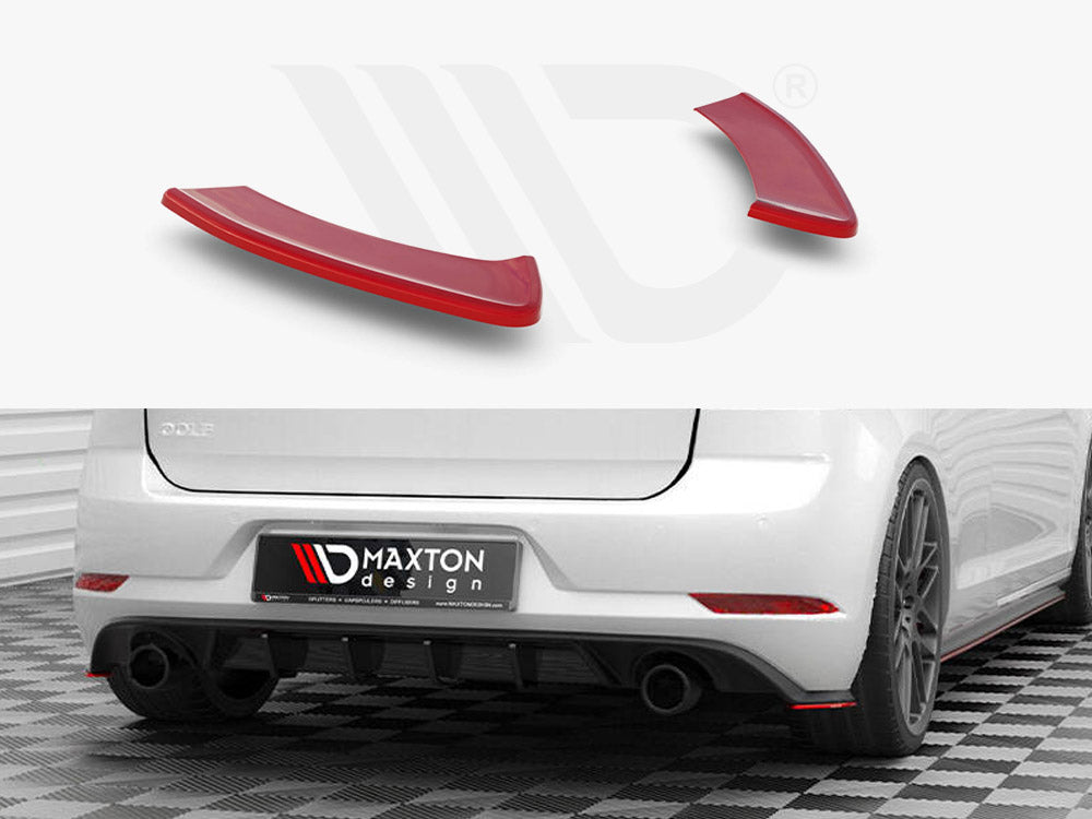 Rear Side Splitters V.2 Volkswagen Golf Gti Mk7 Facelift