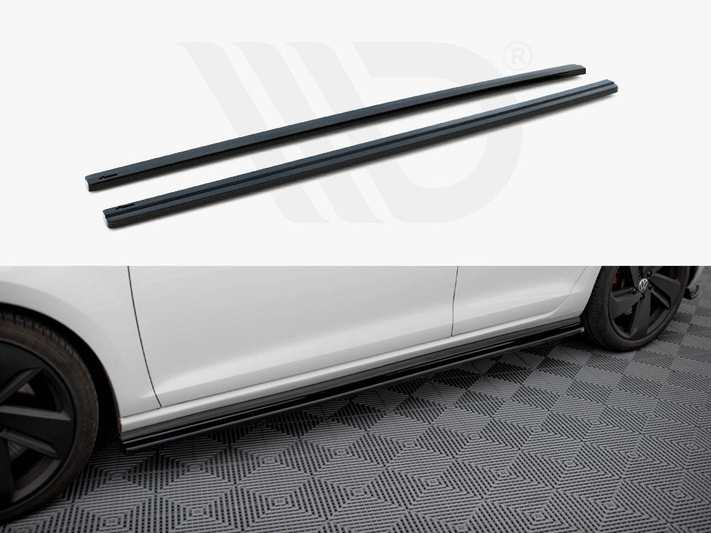 Side Skirts Diffusers Vw Golf 7 Gti Preface / Facelift (Wide)