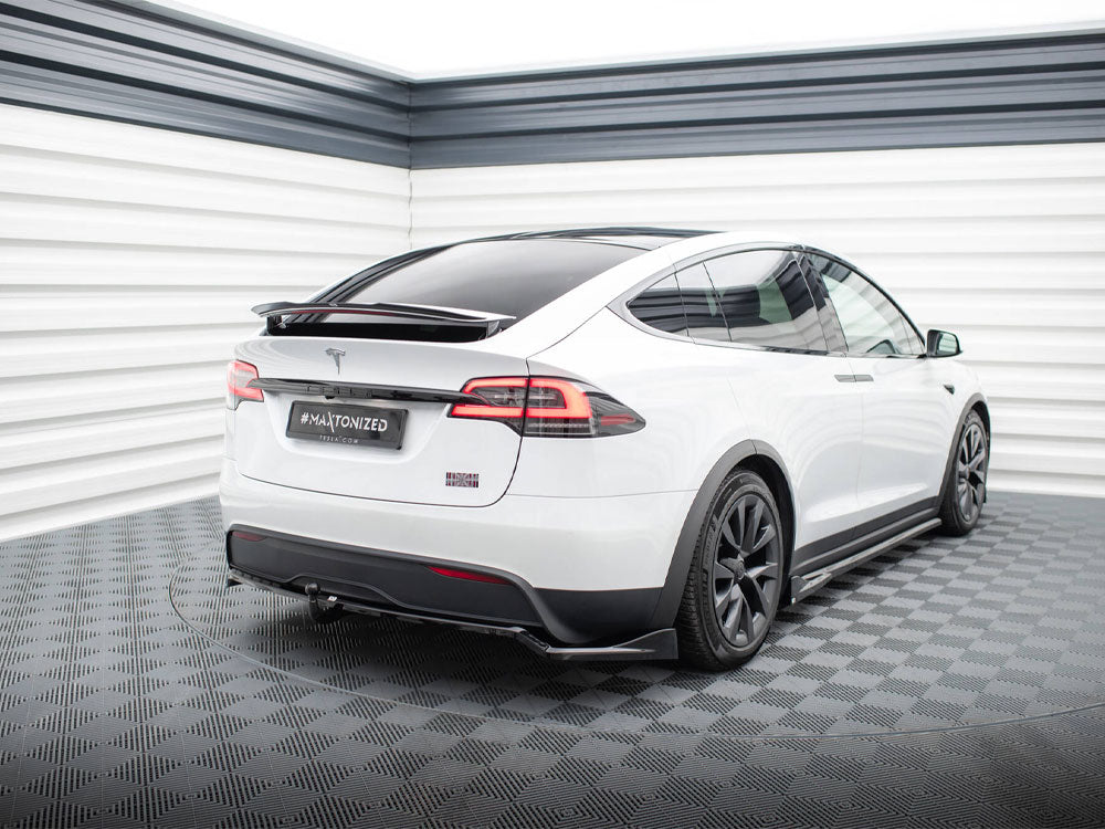 Rear Splitter (Vertical Bars) Tesla Model X Mk1 Facelift