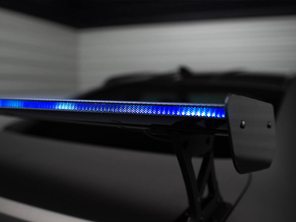 Carbon Spoiler With External Brackets Uprights + Led Bmw M4 G82 / M440I G22 / 4 M-Pack G22