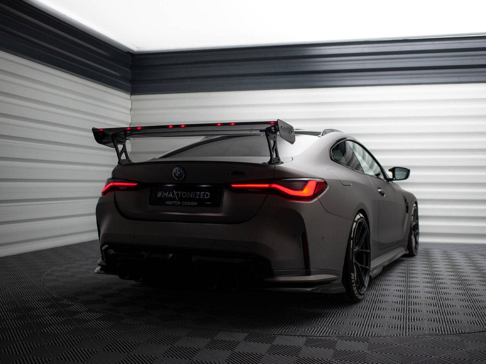 Carbon Spoiler With External Brackets Uprights + Led Bmw M4 G82 / M440I G22 / 4 M-Pack G22