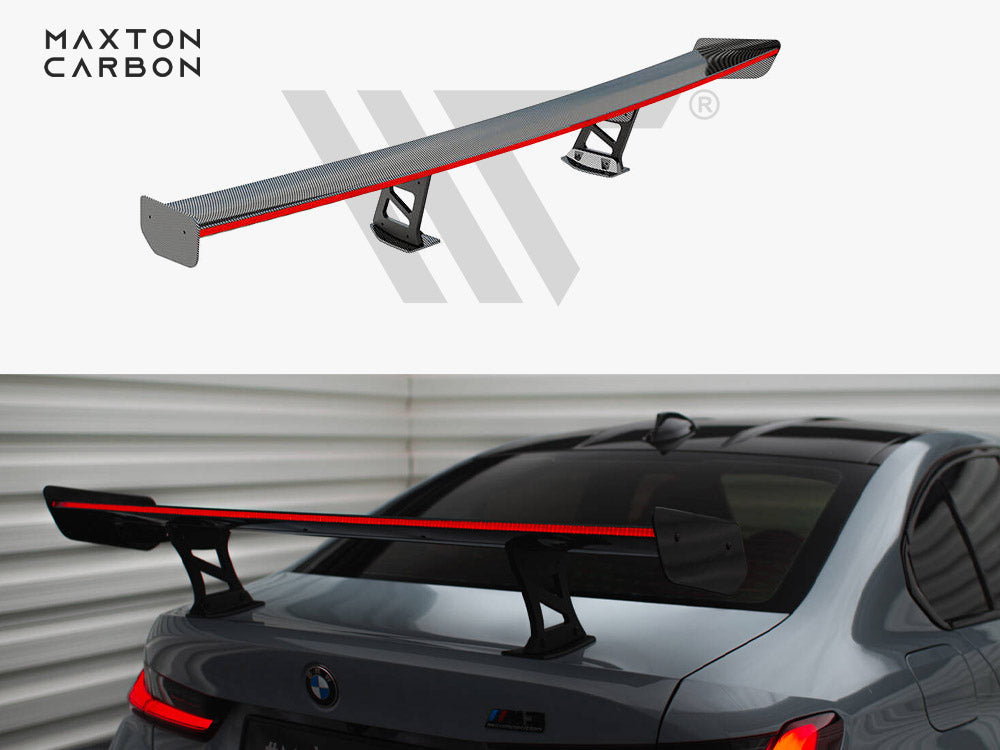 Carbon Spoiler With Internal Brackets Uprights + Led Bmw M3 G80 / M340I G20 / 3 M-Pack G20 / 3 Standard G20