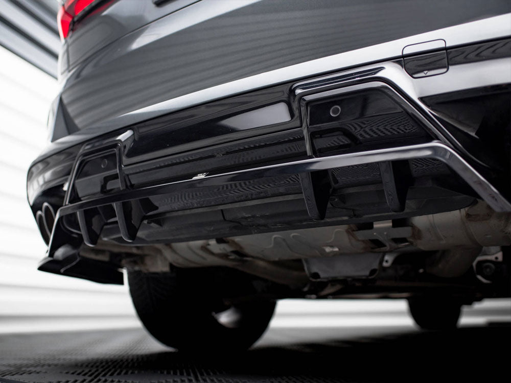 Central Rear Splitter (Vertical Bars) Bmw X5 M F95 Facelift