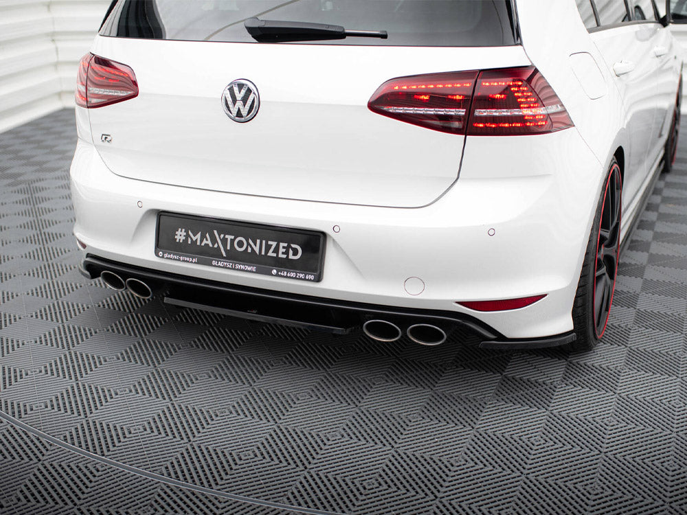 Central Rear Splitter (Vertical Bars) Vw Golf R Mk7