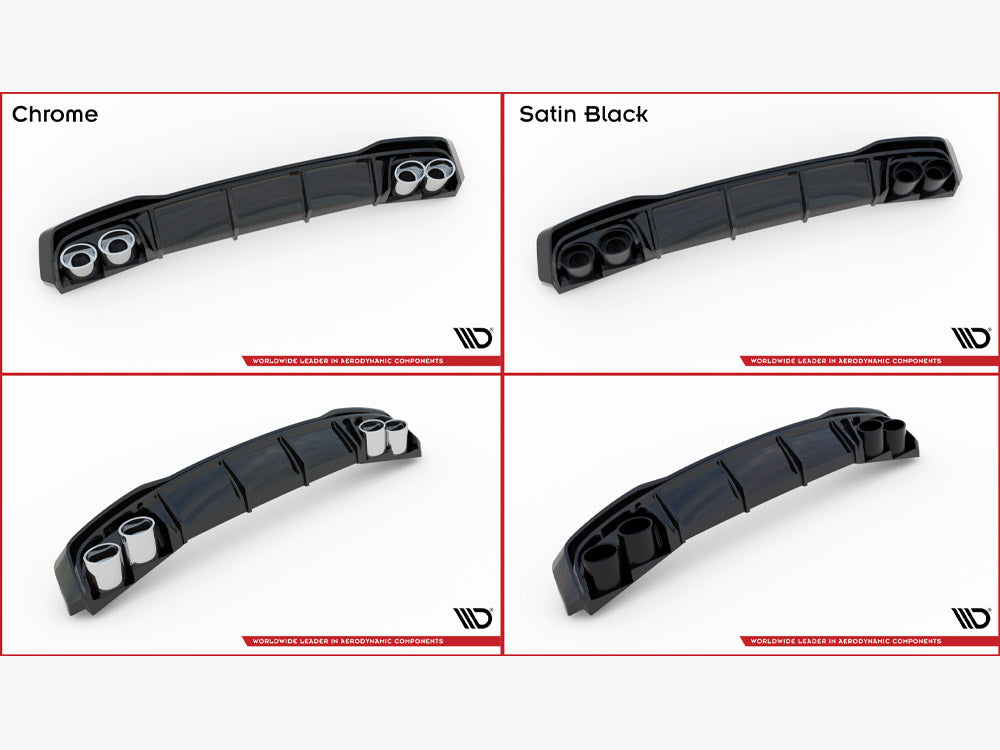 Rear Valance + Exhaust Ends Imitation Volkswagen Golf Gte Mk8