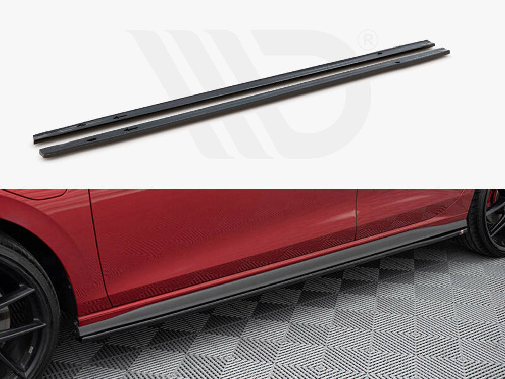 Side Skirts Diffusers V.1 Volkswagen Golf Gti / Gte / Gti Clubsport / Gtd / R-Line Mk8