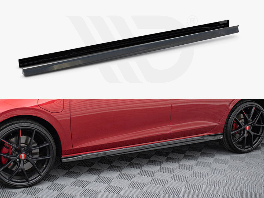 Side Skirts Diffusers V.3 Volkswagen Golf Gti / Gte / Gti Clubsport / Gtd / R-Line Mk8