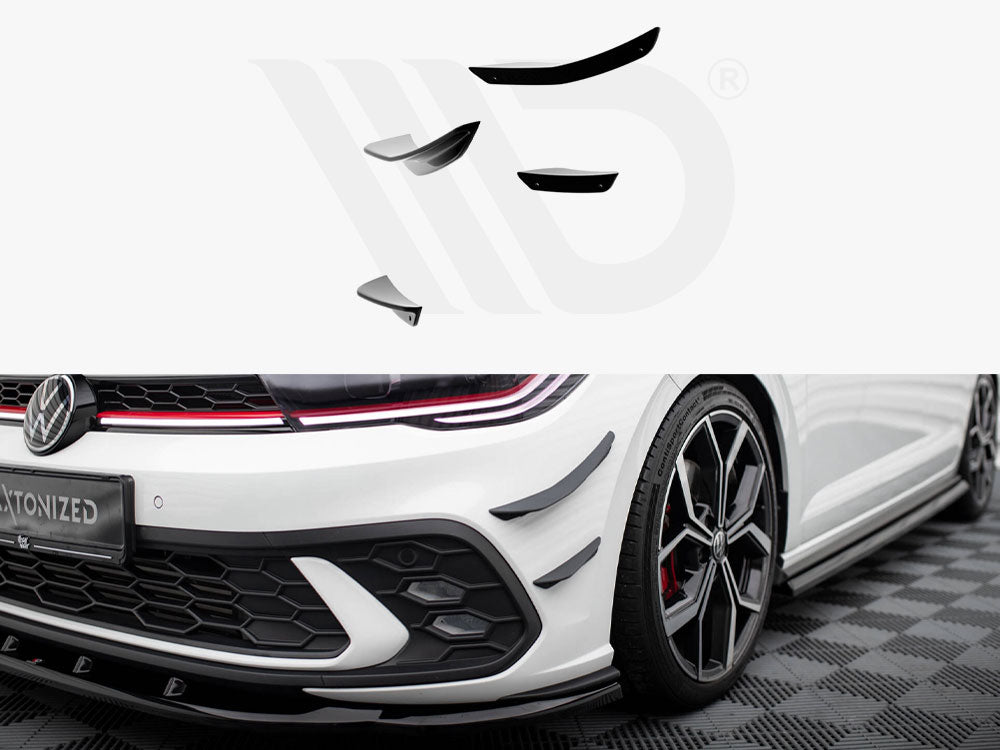 Front Bumper Wings (Canards) Volkswagen Polo Gti Mk6 Facelift