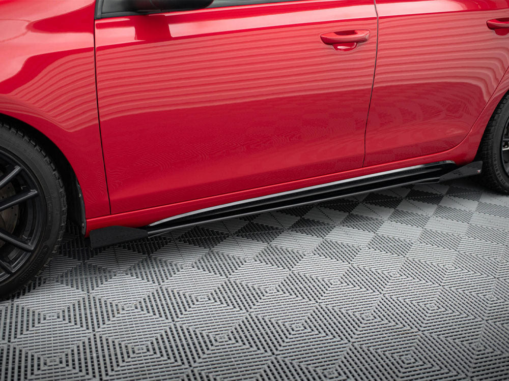 Street Pro Side Skirts Diffusers + Flaps Vw Golf Gti Mk6