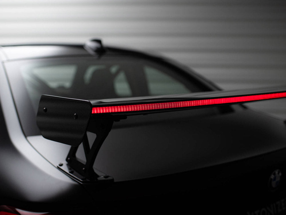 Carbon Spoiler With External Brackets Uprights + Led Bmw M2 F87