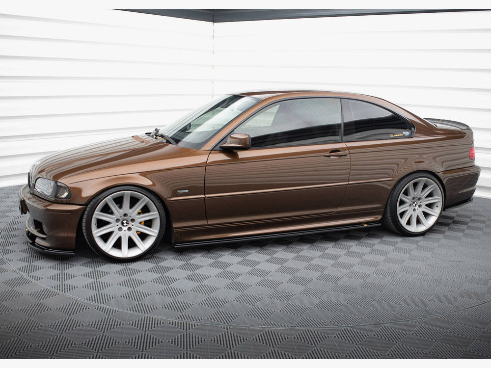 Side Skirts Diffusers V.1 Bmw 3 E46 M-Pack Coupe - Textured