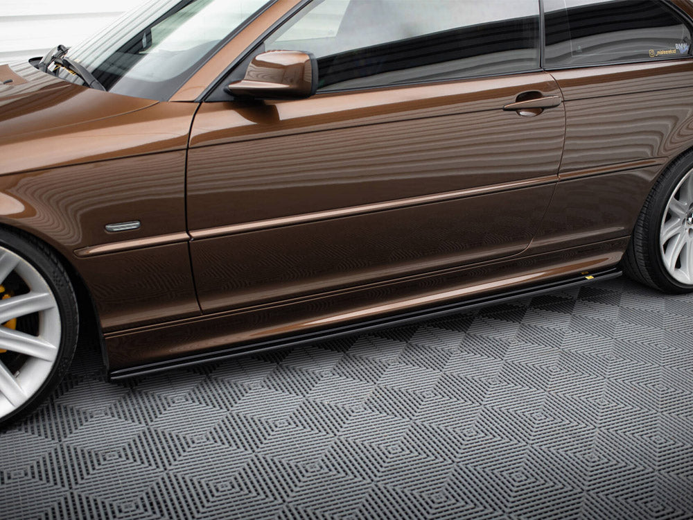 Side Skirts Diffusers V.1 Bmw 3 E46 M-Pack Coupe - Textured
