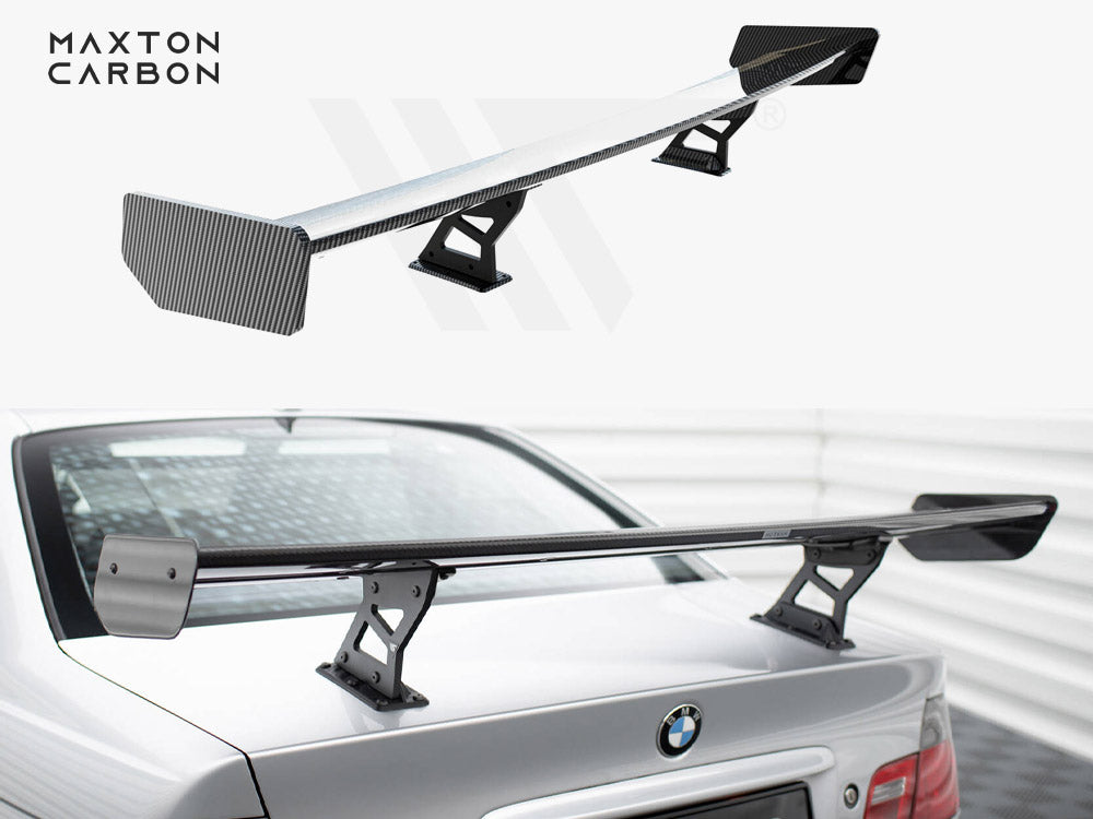 Carbon Spoiler With Internal Brackets Uprights Bmw 3 Coupe E46