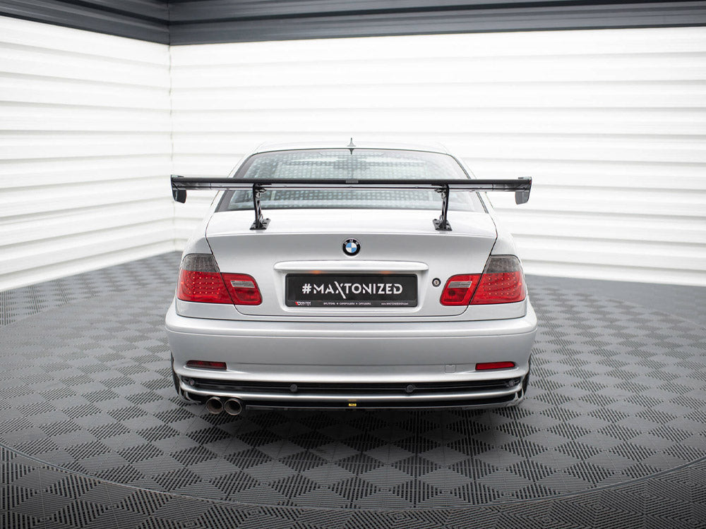 Carbon Spoiler With Internal Brackets Uprights Bmw 3 Coupe E46