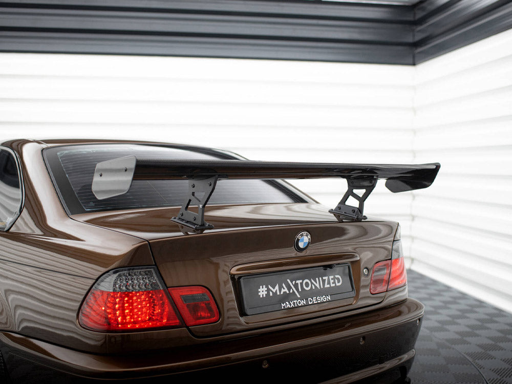 Carbon Spoiler With Internal Brackets Uprights Bmw 3 Coupe E46