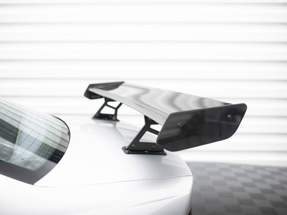 Carbon Spoiler With Internal Brackets Uprights + Led Bmw 3 Coupe E46