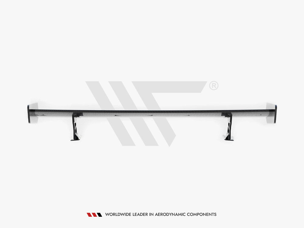 Carbon Spoiler With External Brackets Uprights Bmw 3 Coupe E46