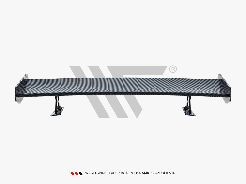 Carbon Spoiler With External Brackets Uprights + Led Bmw 3 Coupe E46