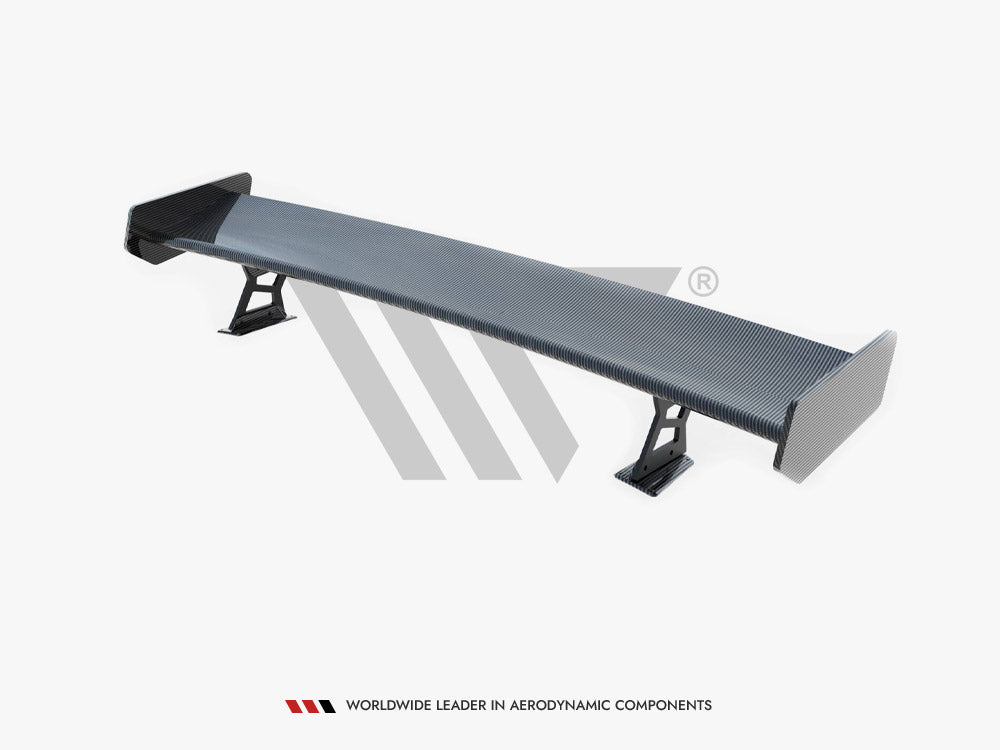 Carbon Spoiler With External Brackets Uprights + Led Bmw 3 Coupe E46