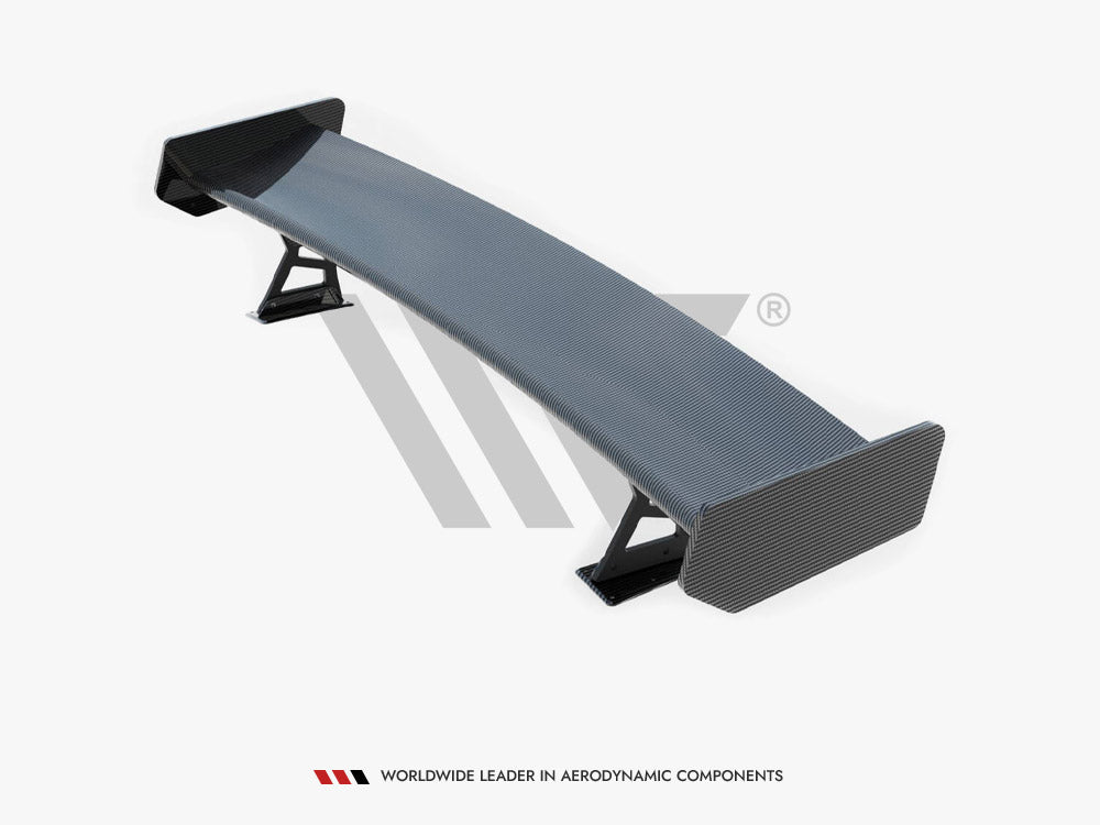 Carbon Spoiler With External Brackets Uprights + Led Bmw 3 Coupe E46