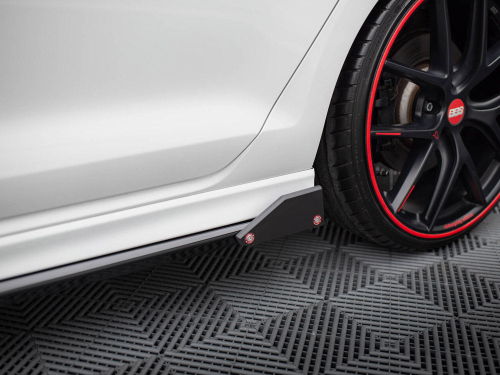 Side Skirts Diffusers V.3 + Flaps Volkswagen Golf R / R-Line Mk7