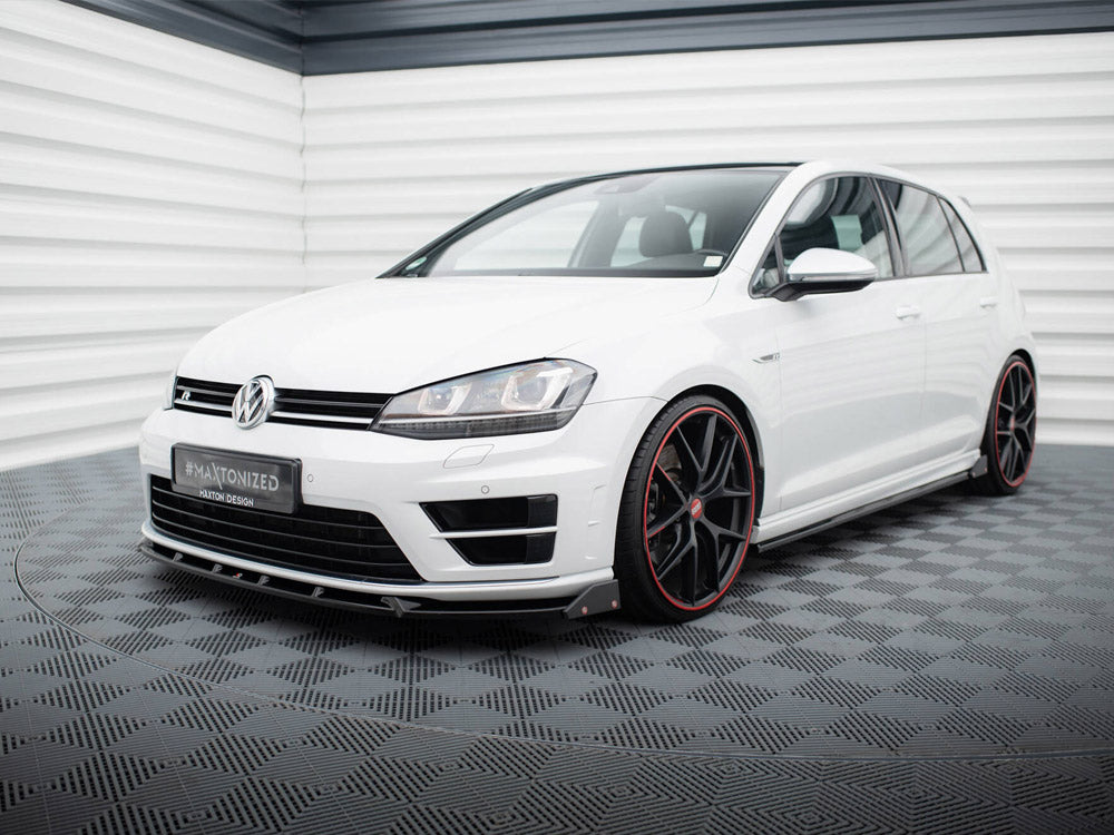Front Splitter V.5 + Flaps Volkswagen Golf R / R-Line Mk7