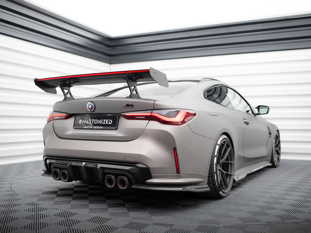 Carbon Spoiler With Internal Brackets Uprights + Led Bmw M4 G82 / M440I G22 / 4 M-Pack G22