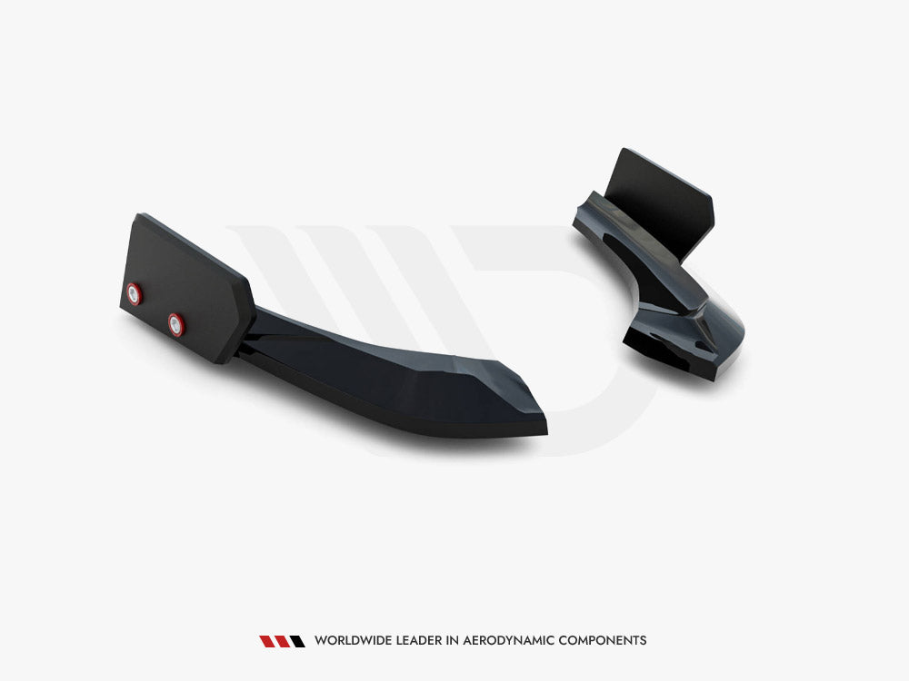 Rear Side Splitters V.5 + Flaps (For Rear Valance V.3) Bmw 1 M-Pack / M140I F20 Facelift