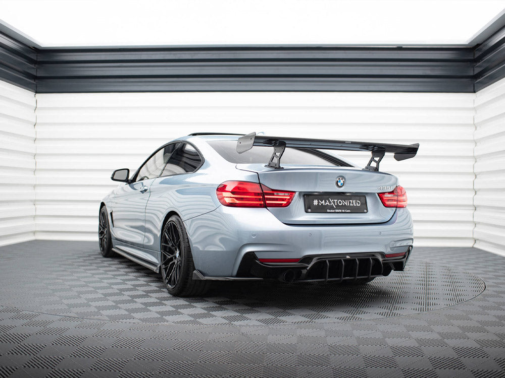 Carbon Spoiler With Internal Brackets Uprights Bmw 4 F32 / 4 F32 M-Pack Coupe