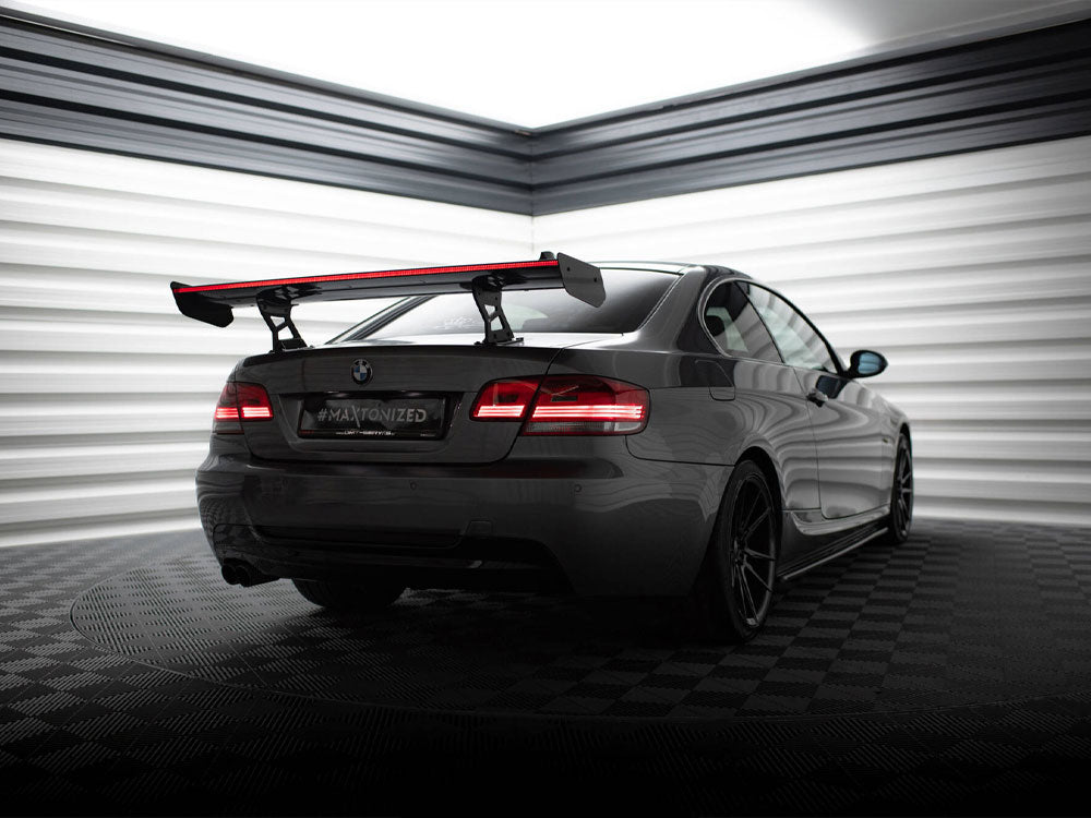 Carbon Spoiler With Internal Brackets Uprights + Led Bmw 3 / M3 Coupe E92